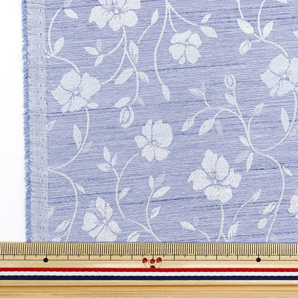 [Quantity starting from 5] Fabric 『ShantungJacquard Light Blue 203112-13"