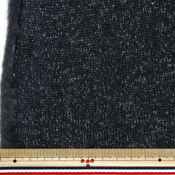 [Quantity starting from 5] Fabric "Knit fleece, approx. 150cm wide, black, YJ-NIF-BK"