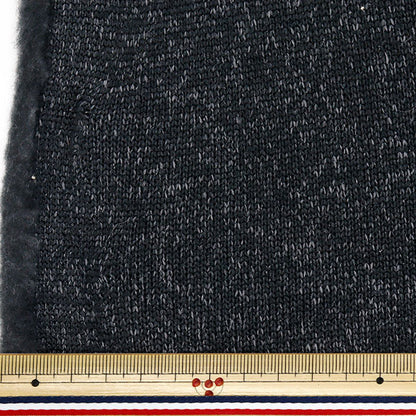 [Quantity starting from 5] Fabric "Knit fleece, approx. 150cm wide, black, YJ-NIF-BK"