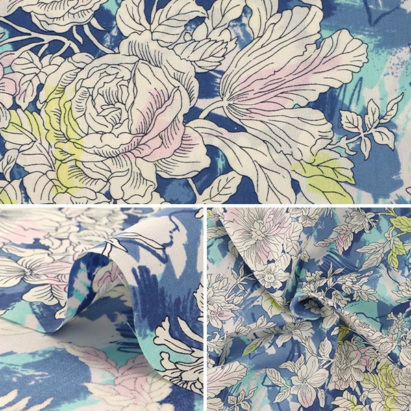 [From quantity 5] Fabric "Liberty Liberty Print Tana lawn Dreamscape Light Blue] Liberty Japan