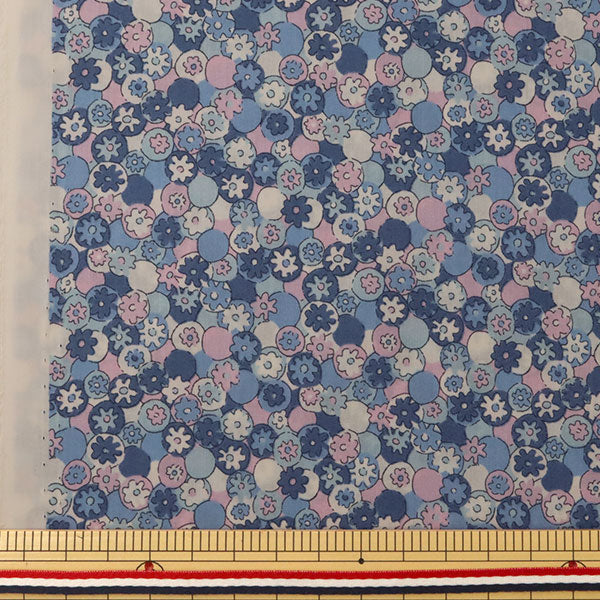 [From quantity 5] Fabric "Liberty Liberty Print Tana lawn Polka Daisy Purple] Liberty Japan