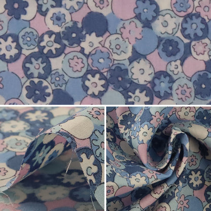 [From quantity 5] Fabric "Liberty Liberty Print Tana lawn Polka Daisy Purple] Liberty Japan