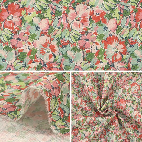 [From quantity 5] Fabric "Liberty Liberty Print Tana lawn Color Fields Pink] Liberty Japan