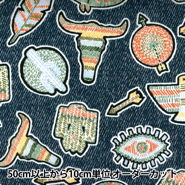 [From quantity 5] Fabric "Liberty Liberty Print Tana lawn Sheriff Brian 3631125-A" Liberty Japan