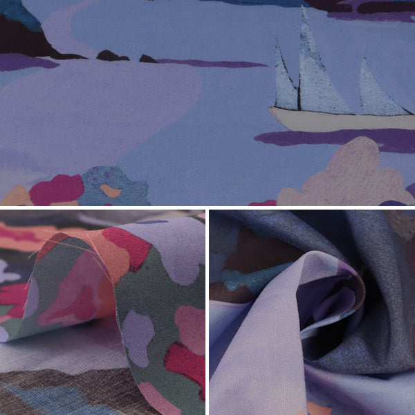 [From quantity 5] Fabric "Liberty Liberty Print Tana lawn Costal Parade 2321125-SS21C" Liberty Japan