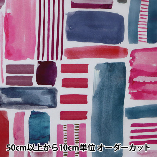 [From quantity 5] Fabric "Liberty Liberty Print Tana lawn Constructed stripes] Liberty Japan