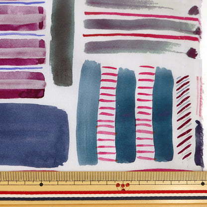 [From quantity 5] Fabric "Liberty Liberty Print Tana lawn Constructed stripes] Liberty Japan