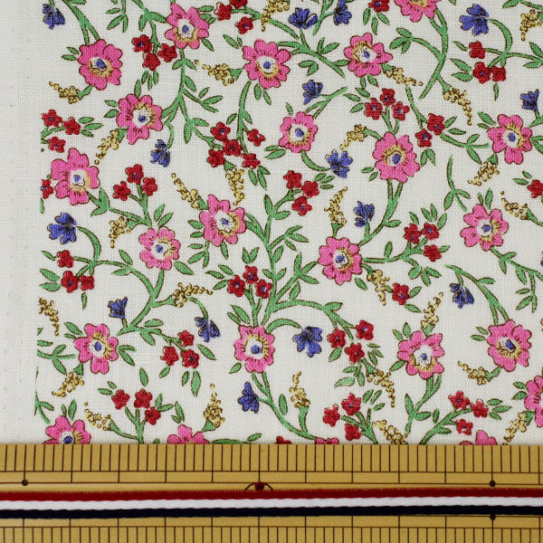 [From quantity 5] Fabric "Liberty Liberty Print Flanders Linen Hanna Fayi 36301130-J21B" Liberty Japan