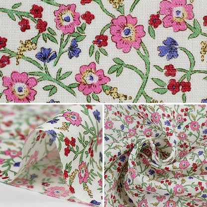 [From quantity 5] Fabric "Liberty Liberty Print Flanders Linen Hanna Fayi 36301130-J21B" Liberty Japan
