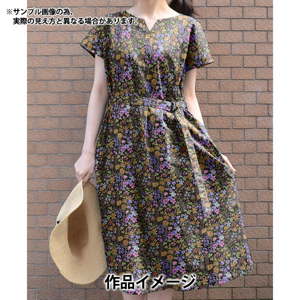 [From quantity 5] Fabric "Liberty Liberty Print Tana lawn Amber's Posie DC28672-YE" Liberty Japan