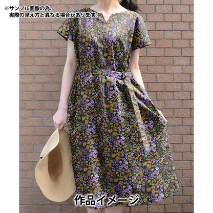 [From quantity 5] Fabric "Liberty Liberty Print Tana lawn Amber's Posie DC28672-YE" Liberty Japan