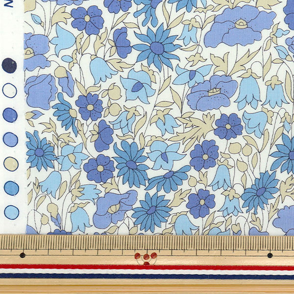 [数量从5开始] 织物 “自由织物” 塔纳草坪 罂粟和雏菊3632104-ge" Liberty Japan