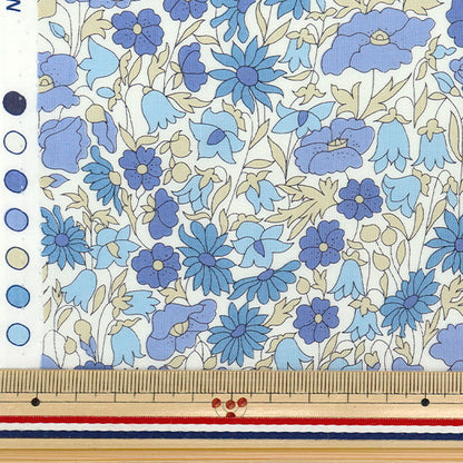 [数量从5开始] 织物 “自由织物” 塔纳草坪 罂粟和雏菊3632104-ge" Liberty Japan