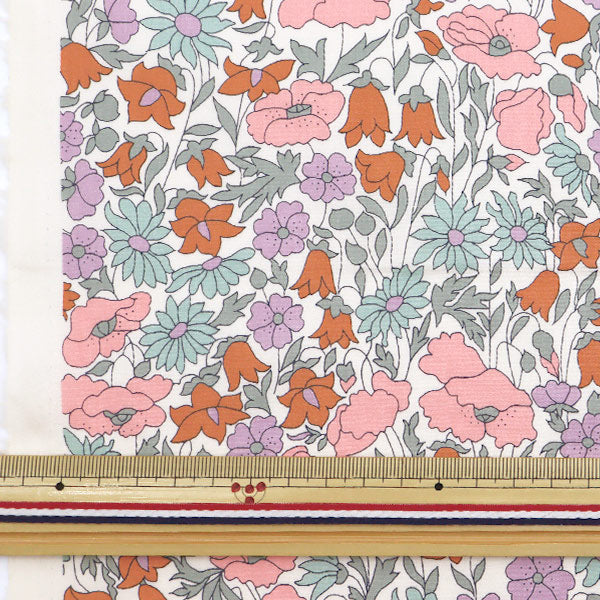 [From quantity 5] Fabric "Liberty Liberty Print LibertyTana lawn Poppy and Daisy 3632104L-127GT"