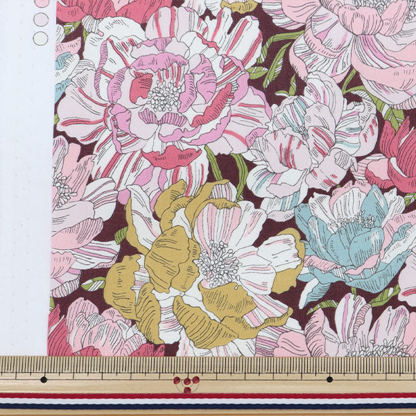 [From quantity 5] Fabric "Liberty Liberty Print Tana lawn BLACKBURN (Black Burn) 3631226-A" Liberty Japan