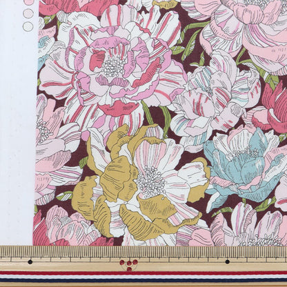 [From quantity 5] Fabric "Liberty Liberty Print Tana lawn BLACKBURN (Black Burn) 3631226-A" Liberty Japan