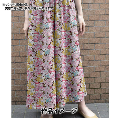 [From quantity 5] Fabric "Liberty Liberty Print Tana lawn BLACKBURN (Black Burn) 3631226-A" Liberty Japan