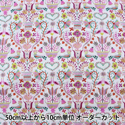 [From quantity 5] Fabric "Liberty Liberty Print Tana lawn Love Birds (Love Birds) 3631248-A" Liberty Japan