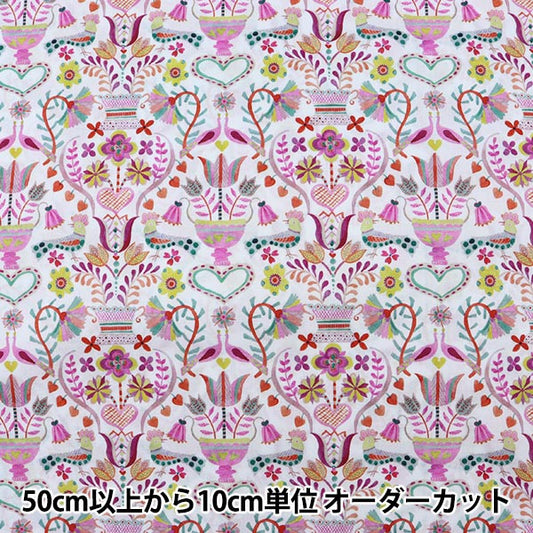 [From quantity 5] Fabric "Liberty Liberty Print Tana lawn Love Birds (Love Birds) 3631248-A" Liberty Japan