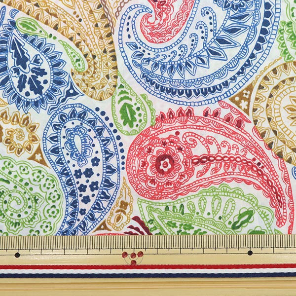 [From quantity 5] Fabric "Liberty Liberty Print Tana lawn Deco Paisley DC31447-A" Liberty Japan