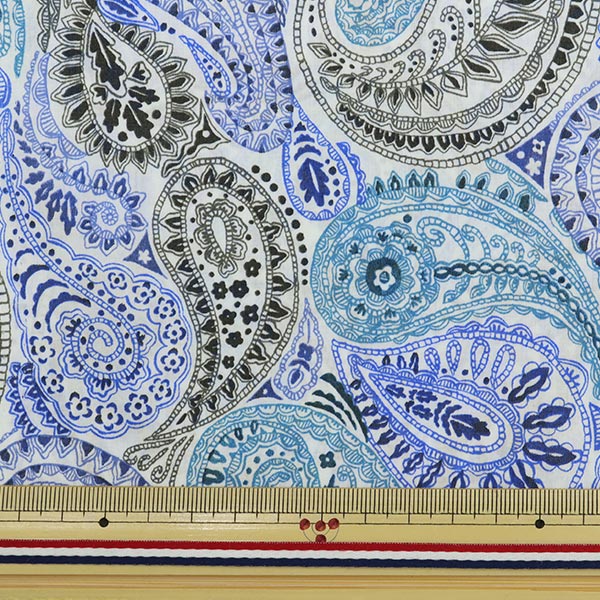 [From quantity 5] Fabric "Liberty Liberty Print Tana lawn Deco Paisley DC31447-B" Liberty Japan