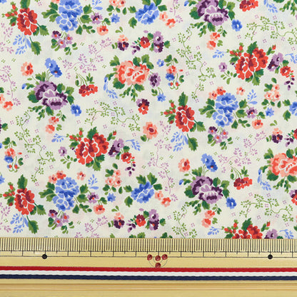 [From quantity 5] Fabric "Liberty Liberty Print Tana lawn Lizzy Rose DC31457-A" Liberty Japan