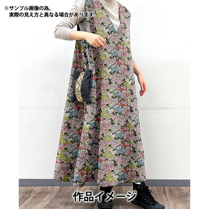 [From quantity 5] Fabric "Liberty Liberty Print Corduroy Black Burn 3631226L121A" Liberty Japan