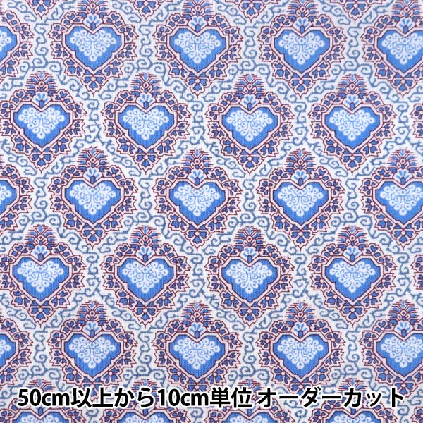 [From quantity 5] Fabric "Liberty Liberty Print Tana lawn King of Hearts 3632107-22AT" Liberty Japan
