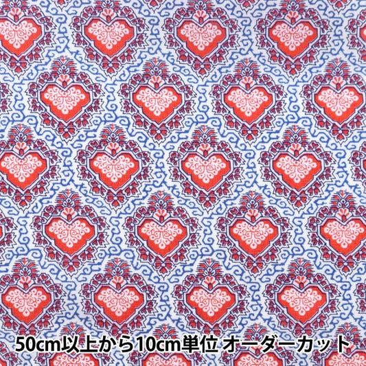 [From quantity 5] Fabric "Liberty Liberty Print Tana lawn King of Hearts 3632107-22BT" Liberty Japan