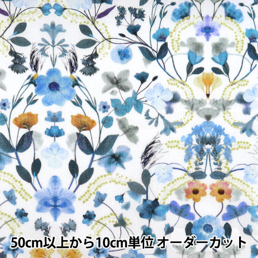 [From quantity 5] Fabric "Liberty Liberty Print Tana lawn Aurora 3632129-22AT" Liberty Japan