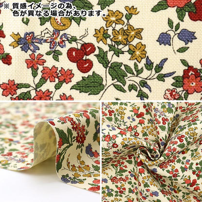 [From quantity 5] Fabric "Liberty Liberty Print No. 11 Canvas Nancy Ann 3286253-C" Liberty Japan