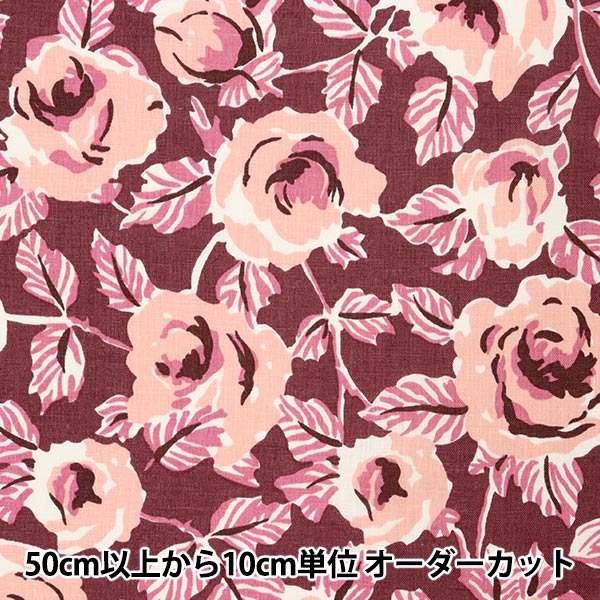 [來自數量5] 織物 "Liberty Liberty Print Flanders亞麻Ella Rose 2012201-J22A" 日本自由