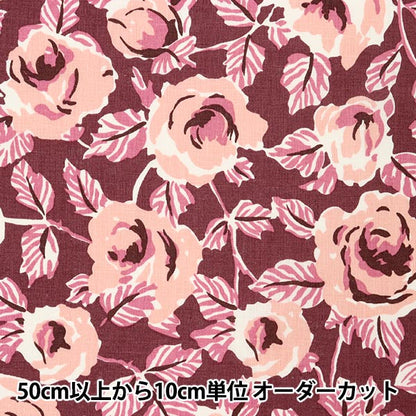 [來自數量5] 織物 "Liberty Liberty Print Flanders亞麻Ella Rose 2012201-J22A" 日本自由