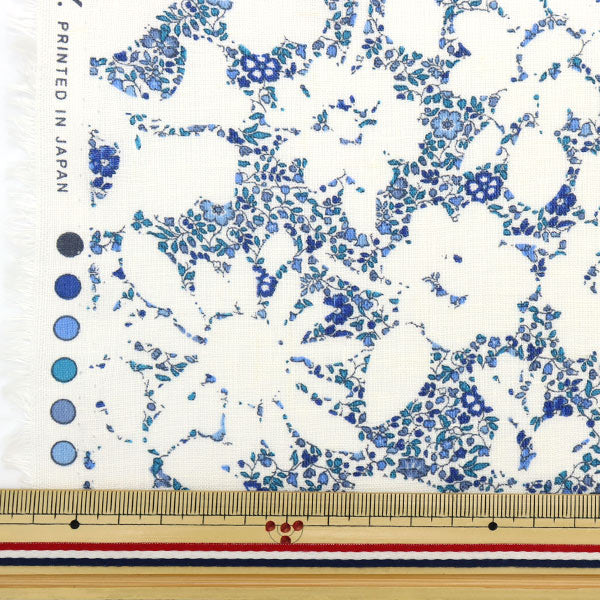 [From quantity 5] Fabric "Liberty Liberty Print Flanders Linen Bellaz Silhouette 3632141-J22C" Liberty Japan