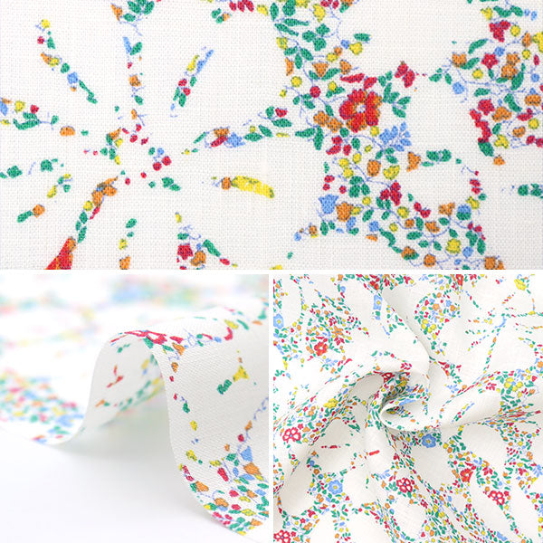 [From quantity 5] Fabric "Liberty Liberty Print Flanders Linen Bellaz Silhouette 3632141-J22C" Liberty Japan