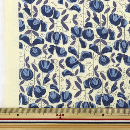 [From quantity 5] Fabric "Liberty Liberty Print Flanders Linen Wisteria Trellis DC29103-J16B" Liberty Japan