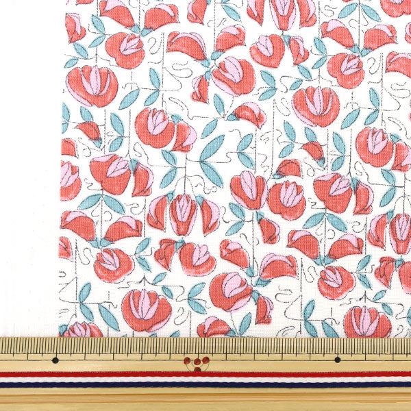 [From quantity 5] Fabric "Liberty Liberty Print Flanders Linen Wisteria Trellis DC29103-J22A" Liberty Japan