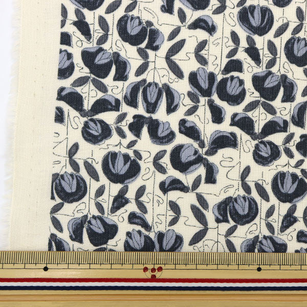 [From quantity 5] Fabric "Liberty Liberty Print Flanders Linen Wisteria Trellis DC29103-J22B" Liberty Japan