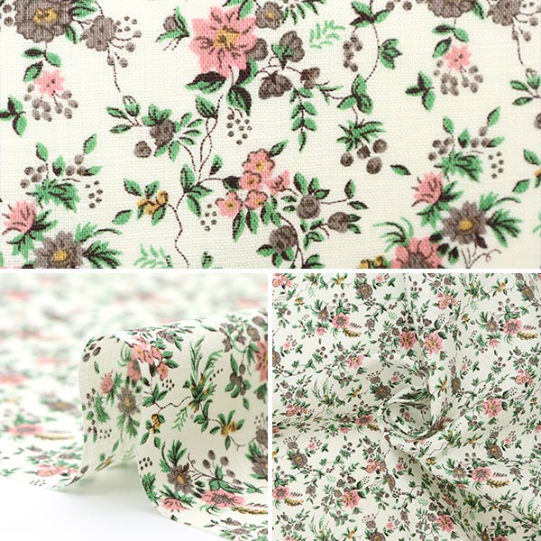 [来自数量5] 织物 "Liberty Liberty Print Flanders Linen Floribanda 3637073-Z" 日本自由