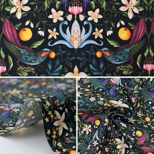 [来自数量5] 织物 "Liberty Liberty Print Nylons Run塔夫绸 Fourvidun水果36302100-SD20C" 日本自由
