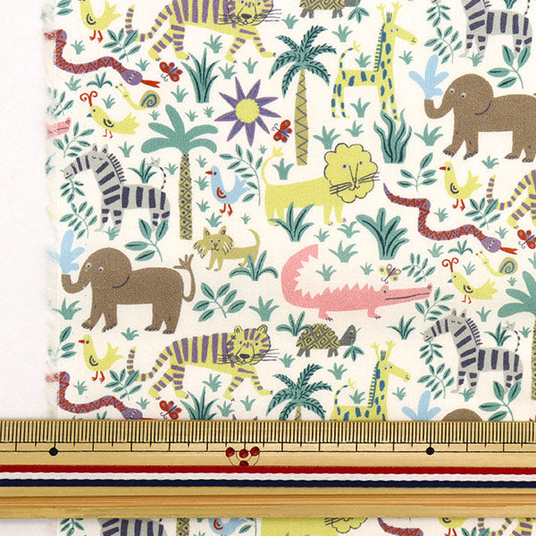 [From quantity 5] Fabric "Liberty Paradise Lands Louise Jungle 363J6440-D" Liberty Japan