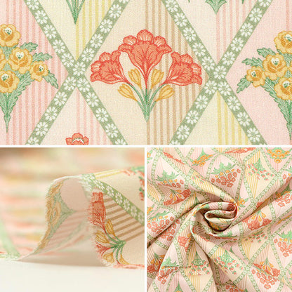 [From quantity 5] Fabric "Liberty House Oblivati ​​Floral Harlequin 3632206-22AT" Liberty Japan