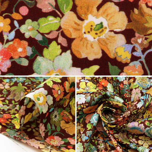 [From quantity 5] Fabric "Liberty House Oblivati ​​Classic Medu 3632219-22BT" Liberty Japan