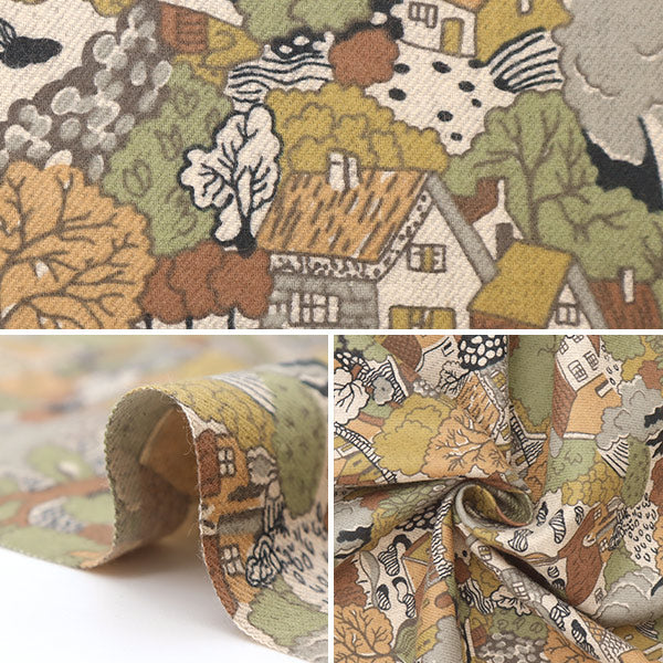 [From quantity 5] Fabric "Liberty Liberty Print Air Cotto Apple Door 813331110-J22A" Liberty Japan