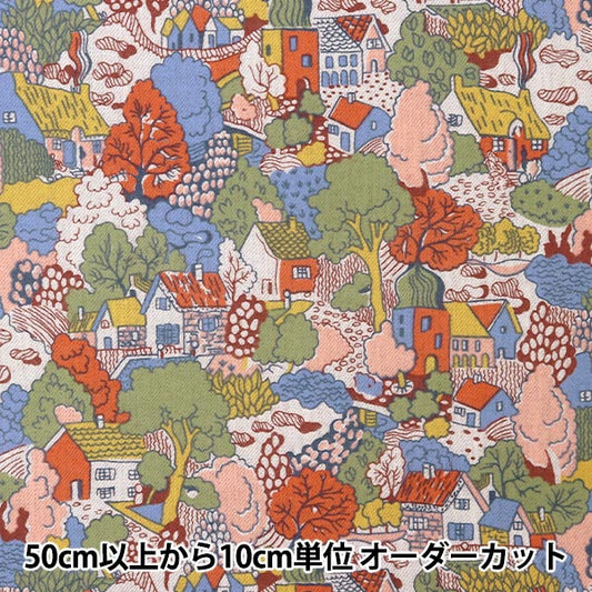 [From quantity 5] Fabric "Liberty Liberty Print Air Cotto Apple Door 813331110-J22D" Liberty Japan