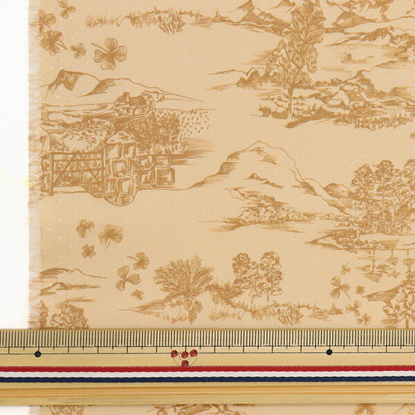 [From quantity 5] Fabric "Liberty Liberty Print Tana lawn Siam Rock Scene 363J6805-C" Liberty Japan