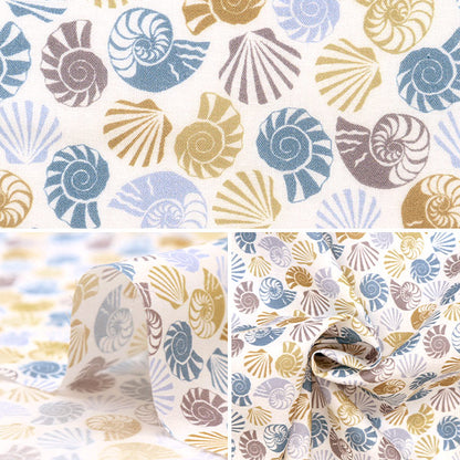 [From quantity 5] Fabric "Liberty Liberty Print Tana lawn Shaels Sea Shells 3633111-23AT" Liberty Japan