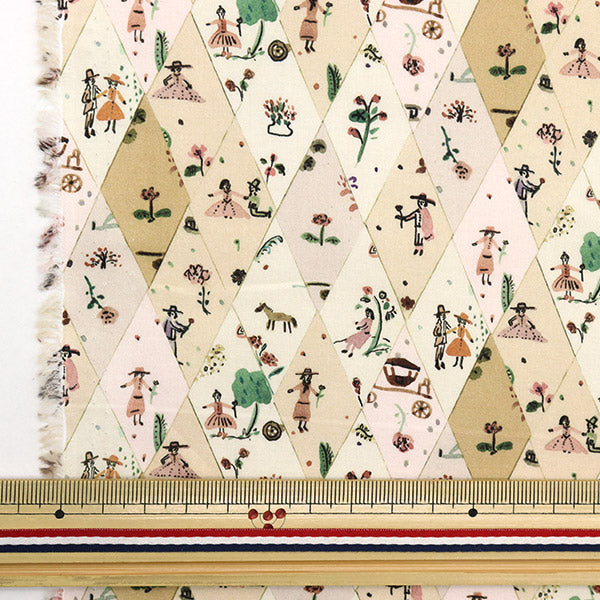 [From quantity 5] Fabric "Liberty Liberty Print Tana lawn Picnic Parade 3633109-23AT" Liberty Japan
