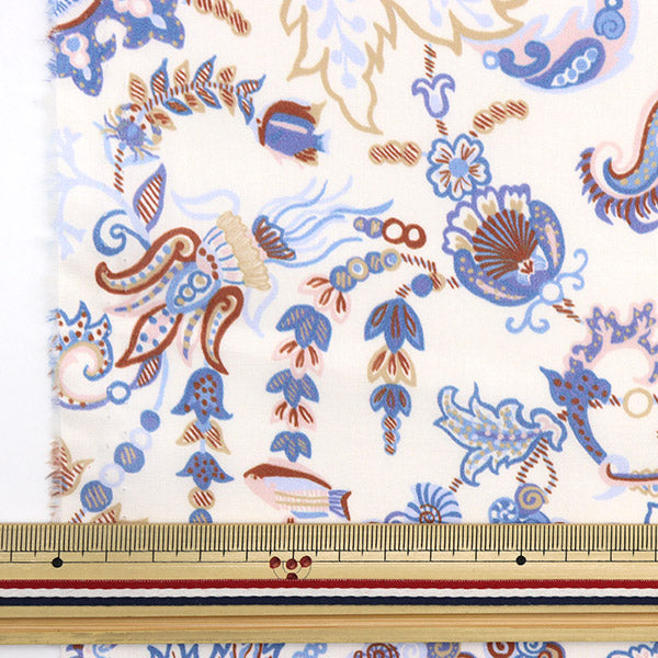 [From quantity 5] Fabric "Liberty Liberty Print Tana lawn Ocean Deep 3633116-23ct" Liberty Japan