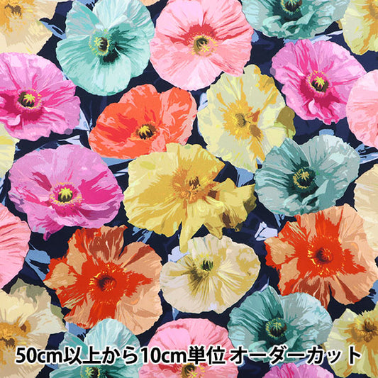 [From quantity 5] Fabric "Liberty Liberty Print Tana lawn Poppy Wonder 3633146-23ct" Liberty Japan